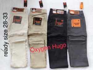 Celana Panjang Pria Bahan Kanvas Premium - Oxygen Hugo Ori - Slimfit - Regularfit - Promo Lebaran - Naomi