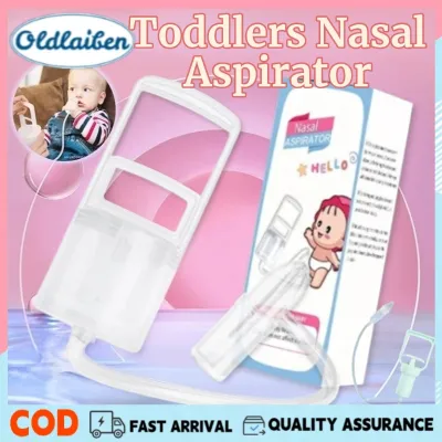 Oldlaiben Toddlers Nasal Aspirator Hand Pulled Baby Nose Mucus Cleaner for Newborn Nasal Congestion Prevention
