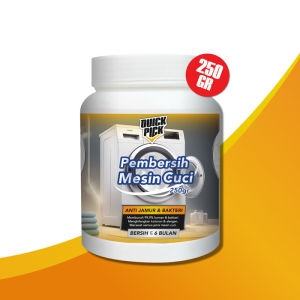 QUICKPICK PEMBERSIH KOTORAN MESIN CUCI [DIJAMIN AMPUH] Washing Machine Cleaner 250/500GR Top Front Loading Tabung Bukaan Atas Depan Anti Bakteri Pembasmi Kuman Serbuk Ajaib Viral Penghilang Noda Bandel Detergent Deterjen Not Wiselie Unikleen Loxus