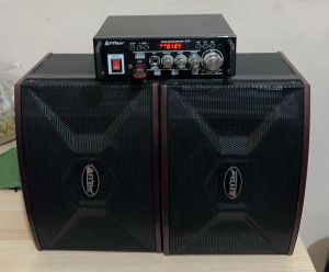 FT STAR 6 Inches Micro Component(Speaker+Rechargerable Amplifier)Set-200Watts For Home Karaoke/BN-208