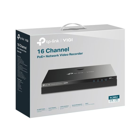 Cybertech TP-Link VIGI NVR2016H-16MP VIGI 16 Channel PoE+ Network Video ...