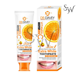 DR.DAVEY 3-in-1 Whitening Toothpaste – Vitamin C & Snail Collagen for Extra White Teeth by #SCW