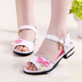 ＜＞Children Quality Fashion Korean Kids 3 4 5 6 7 8 9 10 11 To 12 Year Old Beach High Heels Cut Sandals Slippers For Teens Girl On Sale. 