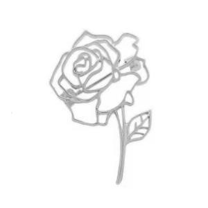 Delicate Rose Shaped Brooch Flower Antique Finish For Jackets Scarves Handbags Party Wear Accessory