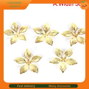 ❣️❣️❣️ 50Pcs Set Vintage Metal Flower Filigree Slice Charms Jewelry DIY Craft Findings