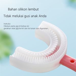 Sikat Gigi Anak Bentuk U Bahan Silikon Tooth Brush Baby Silicon Pembersih Mulut