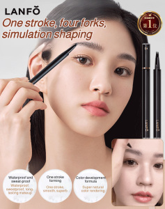 LANFO Four-Pronged Slim Liquid Eyebrow Pencil Waterproof Sweat-Proof Non-Smudged Wild Four-Claw Eyebrow Pencil Root Distinct Liquid Eyebrow Pencil四叉纤细液体眉笔