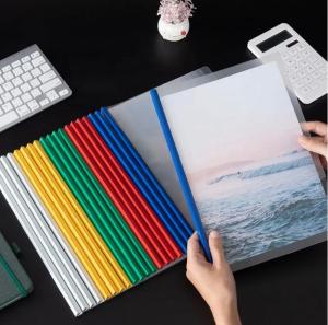 Transparent File Folder Sliding Bar Report Covers (10 pieces per pack) Transparent Drawer Storage Schreibtischunterlage Transparent - Lazada