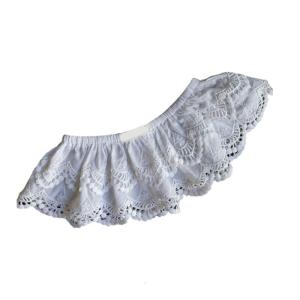 Fashionable Girls Layered Skirt Decorative Apron Detail for Casual and Party Occasion 2-Layer Kids Fart Curtain