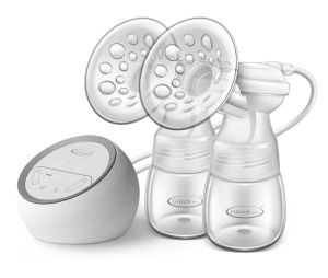 Gluck Dual Electric Breast Pump GP60 with 2000mAh Battery Quiet Operation Double Motor Design for Breastfeeding