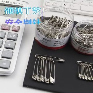 FAMILYS CHOICE Extra Big Safety Pin Perdible Pins PUSHPIN PERDIBLE 3Size Silver Metal Brooch Badge Steel Buckle Pin COD