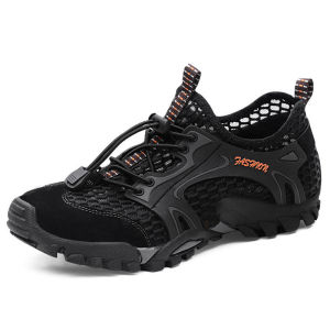 Techdoo Sepatu Gunung  Sepatu Olahraga Pria Casual Mesh PU Leather Sepatu Hiking Sepatu Mendaki / Sepatu Hiking Paramount Pendek / Sepatu Tracking / Sepatu Gunung Pria / Sepatu Kerja Outdoor / Sepatu Running MH103