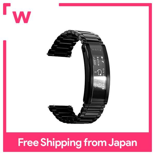 SONY wena 3 rubber Black WNW-A21A/B（Suica対応】wena 3