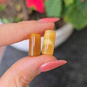 Q2362 Charm lu thống MH Vàng Tâm ánh vân đúng là VIP có khác sẵn lỗ 2li+ xâu dây cáp Thổ và Kim - Phong Thuỷ TUDO P