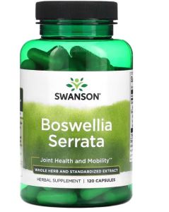 Swanson Ph | Swanson Boswellia Serrata 120 Capsules. Joint Health and Mobility  Whole Herb and Standardized Extract Herbal Supplement