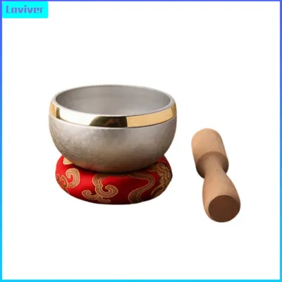 Crystal Singing Bowl Polished Singing Bowl with Striker Instrument Lightweight Ergonomic for Meditators Meditation Home Studio