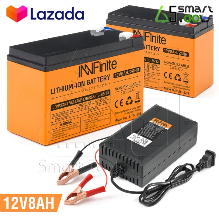 InnFinite แบตเตอรี่ลิเธียม 12V สำหรับเครื่องพ่นยาและ UPS