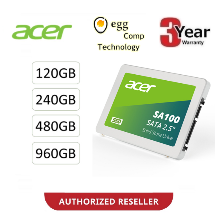 ACER SA100 SATA III SSD 120GB 240GB 480GB 960GB 3D Nand