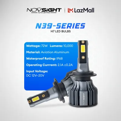 Novsight H7 LED Bulb ( N99 / N63 / T11 Series ) Headlight Free 2pcs T10 LED