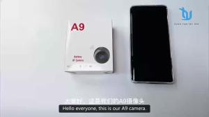 A9กล้องวงจรปิด-1080P ไม่ต้องใช้ WiFi หรืออินเทอร์เน็ต360 ° พาโนรามาเชื่อมต่อกับโทรศัพท์มือถือ
