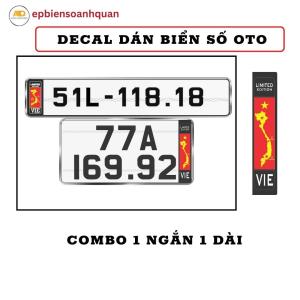 Miếng Dán Biển Số Ô Tô Cờ U.S.A In UV Cao Cấp – Decal Trang Trí Biển Số Xe Hơi Dễ Dán