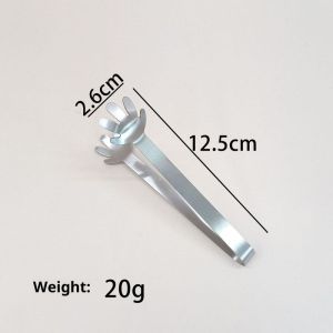 Stainless Steel Food Tongs with Palm Design for Grilling Baking Snacks and Ice - Lightweight and Durable