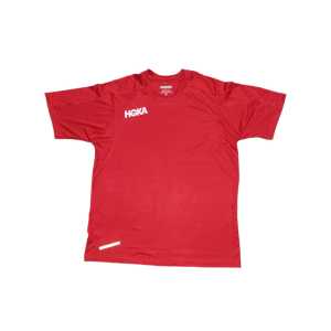 Hoka One One Performance Running Shirt / kaos baju olahraga Lari Running Joging Gym Fitnes - PINK MERAH