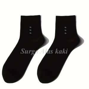 12 Pasang Kaos kaki kantor kerja tanggung 3/4 motif diatas matakaki