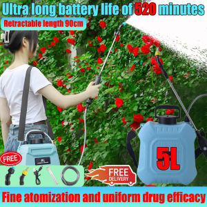 Semburan elektrik Ultra-long battery life of 520 minutes Electric Knapsack Sprayer Pump 5L/8L Battery Sprayer Pump Multi-Purpose Racun Spray Pam racun rumput bateri Pump racun rumput battery power Tong racun rumput Pum mesin semburan racun