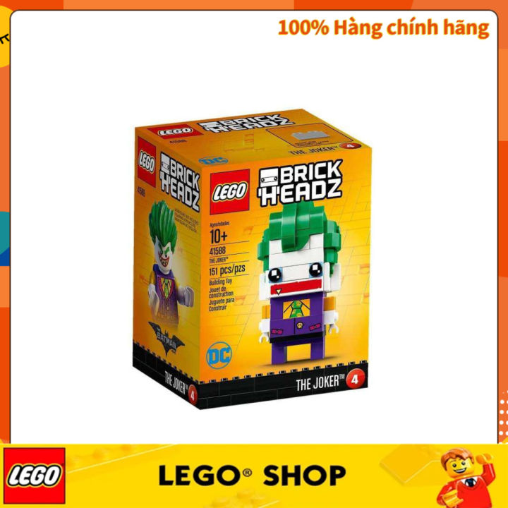 100 chinh hang LEGO 41588 Brickheadz The Joker 151pcs 10 lego l p rap kh ng l Lazada.vn