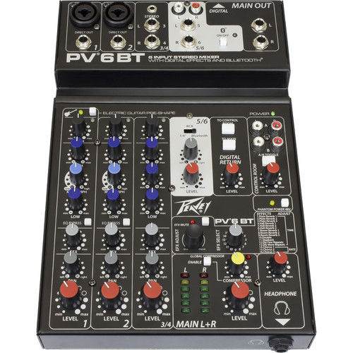 PEAVEY でき 6VT 6ch/Bluetooth/オーディオインターフェース