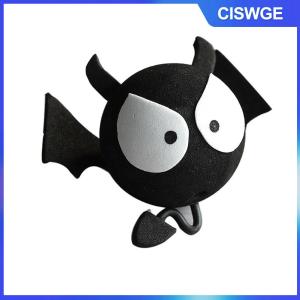 CISWGE Đáng yêu màu đen đôi mắt to bat trang trí xe ăng-ten Topper bóng