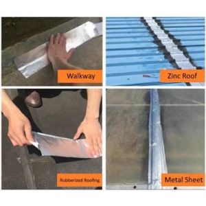 2" FLEX TAPE / FLASHING TAPE BITUMEN 50mm x 10m Penampal Pelbagai Guna Zink/PVC/Kayu/Batu Cement Bitumen Flashing Tape