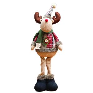 3PCS Christmas Decorative Christmas Dolls Reindeer Snowman Santa Claus Standing Doll New Year Ornament Christmas Merry Christmas