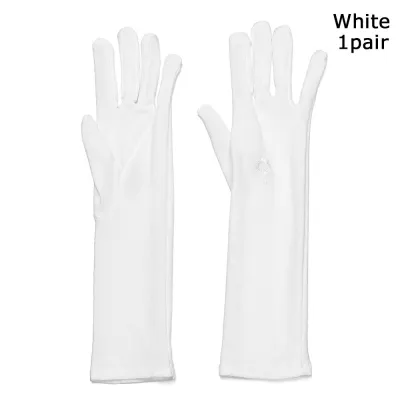 【COD&Ready Stock】Women Mid-long Sunscreen Gloves Summer Spring Thin Elastic Anti UV Driving Gloves Slip Resistant Etiquette Gloves