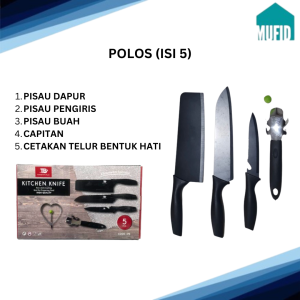 Satu set pisau piso 1 knife perabotan peralatan dapur besar stainless stainles stenles kitchen lengkap printilan dapur estetik set murah