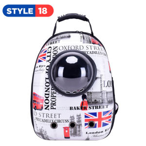 Fat Cat Backpack Carrier Large Bubble Astronaut Space Breathable Capsule Transport for Pets Rabbit Transparent Bag with Window