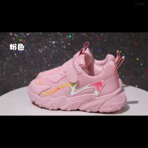 Foreign Trade Girls Sneakers 2024 Medium and Large Children 6 Breathable Soft Bottom Casual Shoes 8 Childrens Shoes Girl