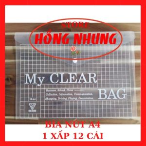 [Mới] Bìa Nút A4 Xấp 12 Cái giúp bảo vệ giấy tờ của bạn không bị hư hỏng.