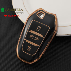 TPU Car Remote Key Case Cover Shell For Peugeot 308 408 508 2008 3008 4008 5008 Citroen C4 C4L C6 C3-XR Picasso DS3 DS4 DS5