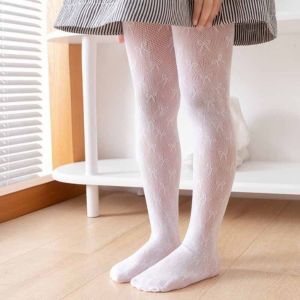 OKDEALS Mesh Children Pantyhose Bow Summer Thin Leggings White Lace Stockings Baby
