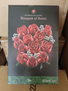 Weile Creative Fragrant Golden Orchid Moonlight Princess Blooming Childrens Educational Building Blocks Sakura Toy Stall