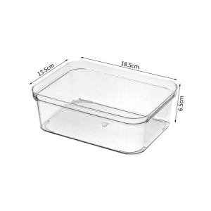 1PC Acrylic Drawer Organizer Desk Simple Transparent Multi Size Stationery Jewelry Storage Drawer Divider Storage Box Office Organizer