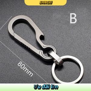 SHNGki Titan khóa EDC Công Cụ Ngoài Trời hợp kim titan Keychain tiranium khóa vòng chìa khóa phụ kiện xe hơi Keychain Mặt dây chuyền quà tặng cho người đàn ông