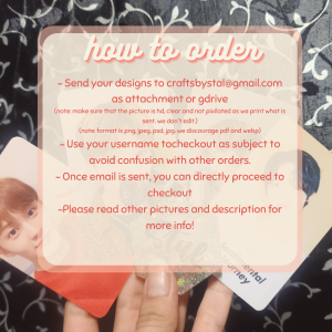 Cutsomized Photocard