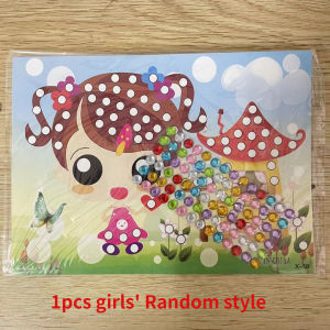 (Super Fan )1 PCS DIY Diamond Stickers Handmade Crystal Paste Painting Mosaic Puzzle Toys Random Color Kids Child Stickers Toy Gift