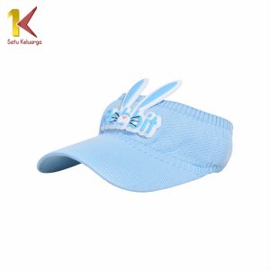 Satu Keluarga Topi Anak Rajut Visor Pantai Motif Kelinci P579 Topi Fashion Anak Rabbit Baseball Anti