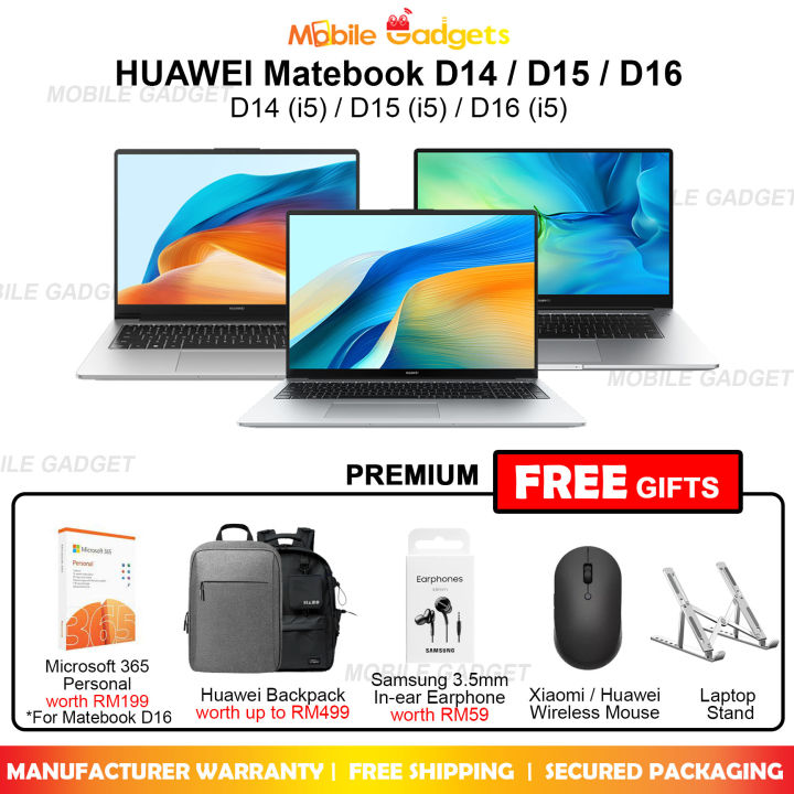 Huawei MateBook D15 i5 11th Gen /MateBook D14 / D16 i5 12th / 13th Gen