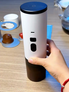 Automatic Capsuled Coffee Maker With Heating Function Portable Compacts Design For Travel Camping Home Office Use
