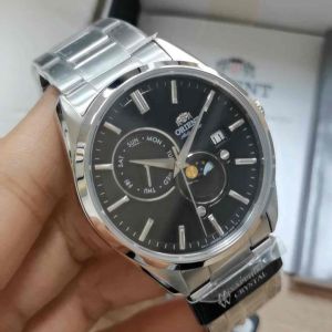 ORIENT Mechanical Contemporary Japan black Watch Metal Strap - 41.5mm (RA-AK0307B)